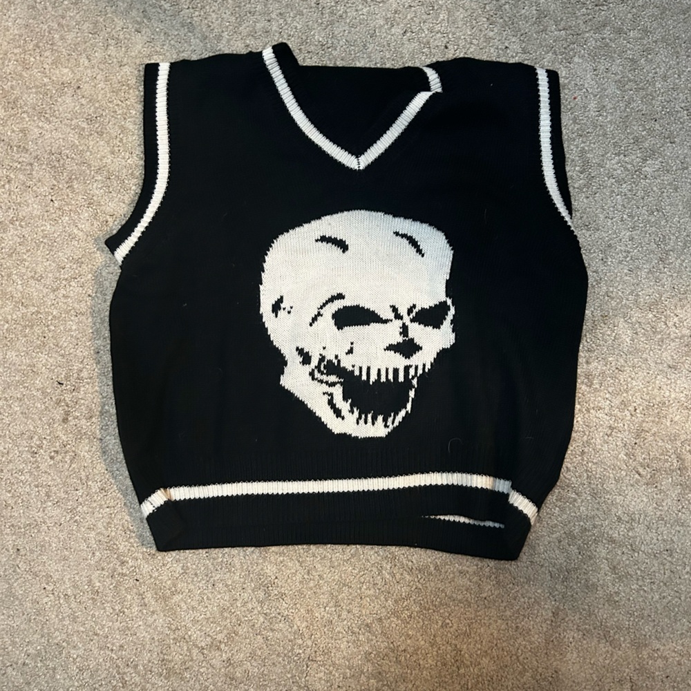 Skull Sweater Vest